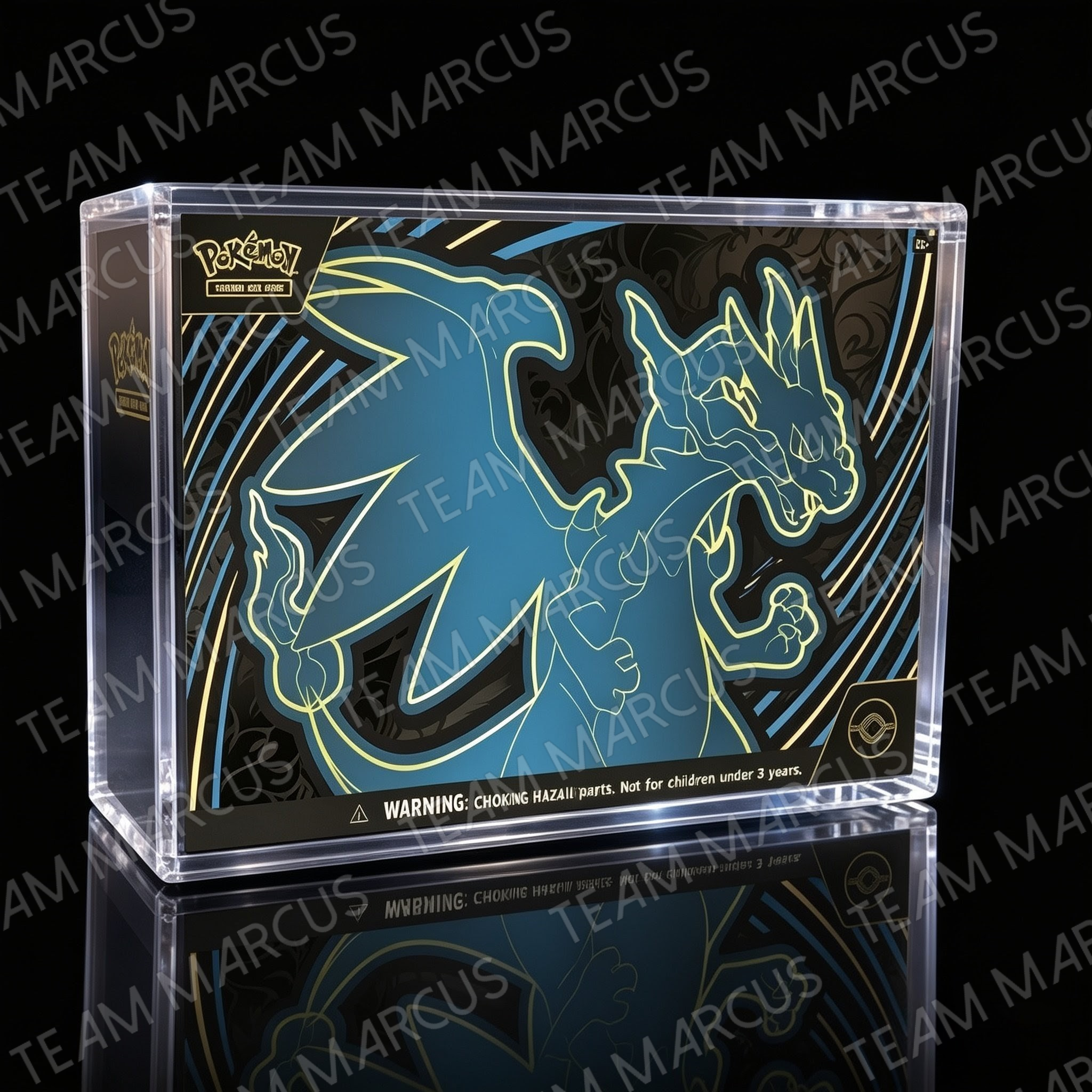 Pokémon TCG Mega Charizard UPC Arcylic Protector Display Case